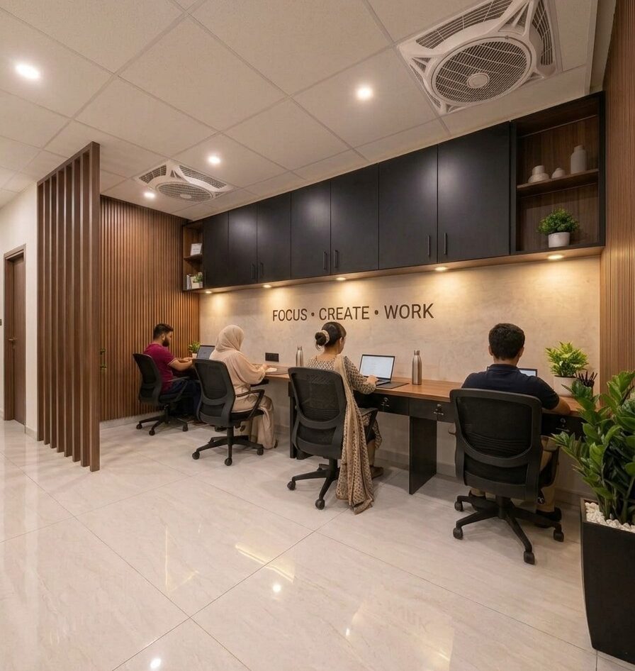 Alpha Nex team working together at the office